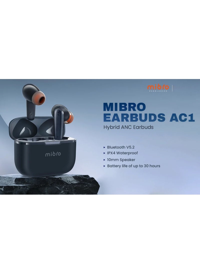 Mibro Mibro Earbuds AC1 Hybrid ANC Earbuds IPX4 Water savings 30 Hours Battery Life  Dark Blue Color  - Image 5