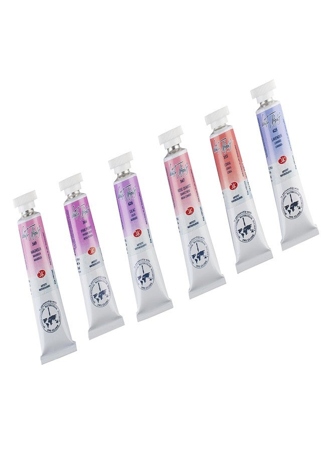 White Nights Extra Fine Artists Grade Professional Watercolors 6 * 10 ml Set In Plastic Correx By Nevskaya Palitra (Rose Flowers Set) - Image 5