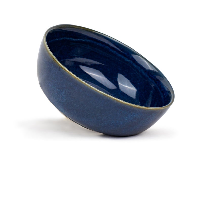 Shay Ceramic Large Bowl, 21cm, 1 Pieces, Blue Green | Glossy Finish | Stoneware Ceramic Serving Bowls | Ceramic Bowl | Pasta Serving Plate (Large Bowl - Blue Green) - Image 4