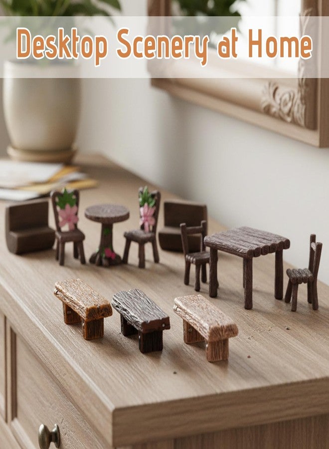 CZFSWT 11PCS Fairy Garden Furniture Set, Fairy Garden Accessories, Fairy Garden Suitable for DIY Enthusiasts, Gardening Enthusiasts and Collectors - Image 5