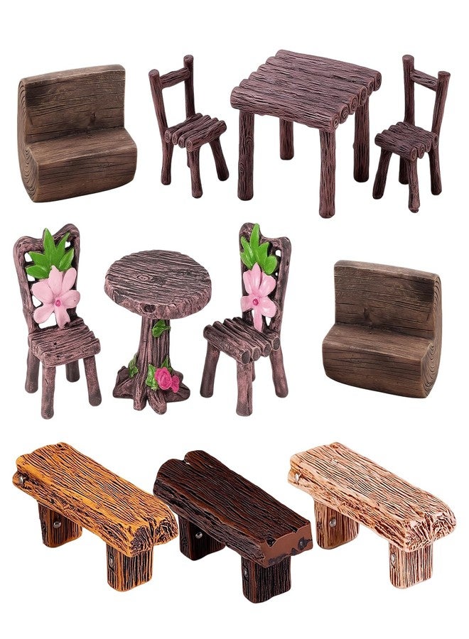 CZFSWT 11PCS Fairy Garden Furniture Set, Fairy Garden Accessories, Fairy Garden Suitable for DIY Enthusiasts, Gardening Enthusiasts and Collectors - Image 1