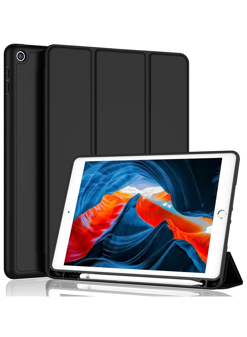 MIGOFAST iPad 9th Generation Case 2021 iPad 8th Generation Case 2020 10.2 Inch with Pencil Holder iPad 7th Gen 2019 Case with Soft Baby Skin Silicone Back Auto Wake Sleep Cover - Image 1