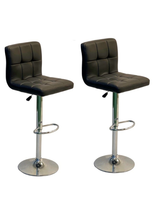 Generic Leather Hydraulic Kitchen Counter Height Bar Stool 2pcs  - Image 1