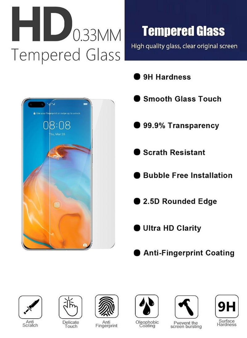 Super 2 Pieces Tempered Glass Screen Protector Designed For Huawei P40 Full Screen Coverage And Bubble Free - Image 5