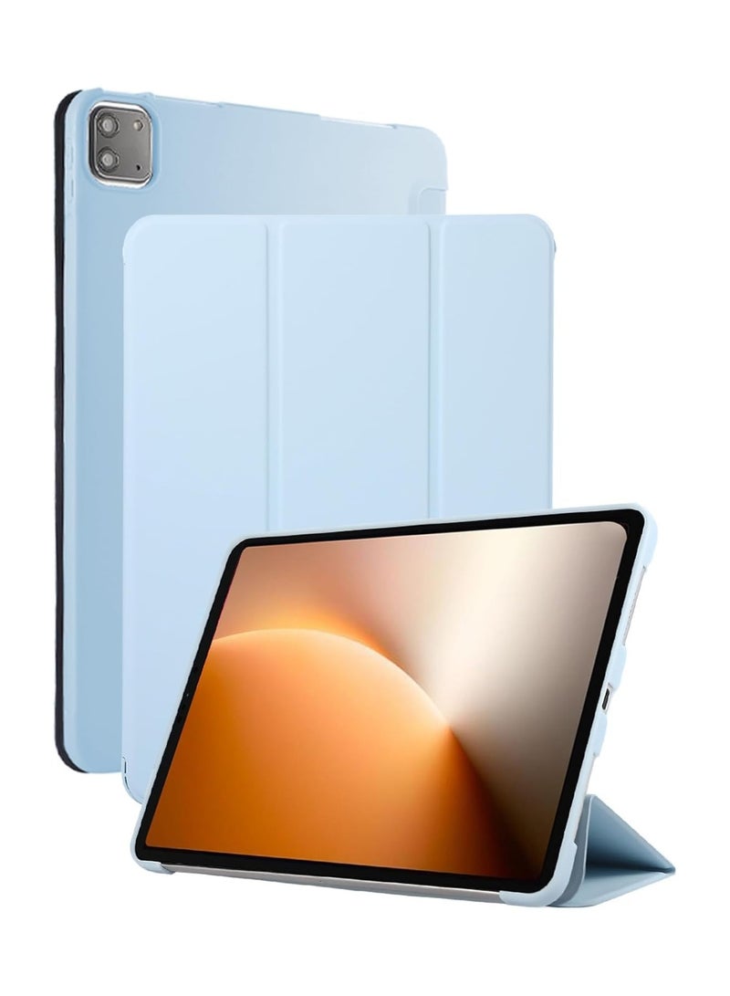 غطاء واقي متوافق مع لوح Honor MagicPad 3 Pro 13.3 بوصة موديل 2025. غطاء رقيق ثلاثي الطيات مع حامل. غطاء ذكي مصنوع من السليكون الناعم. وظيفة استيقاظ/نوم تلقائي.