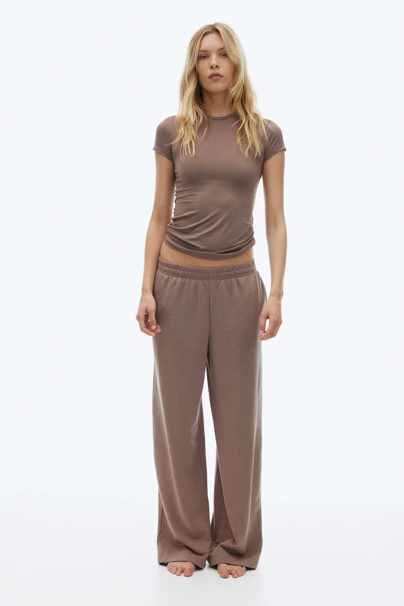 H&M Fitted microfibre T-shirt