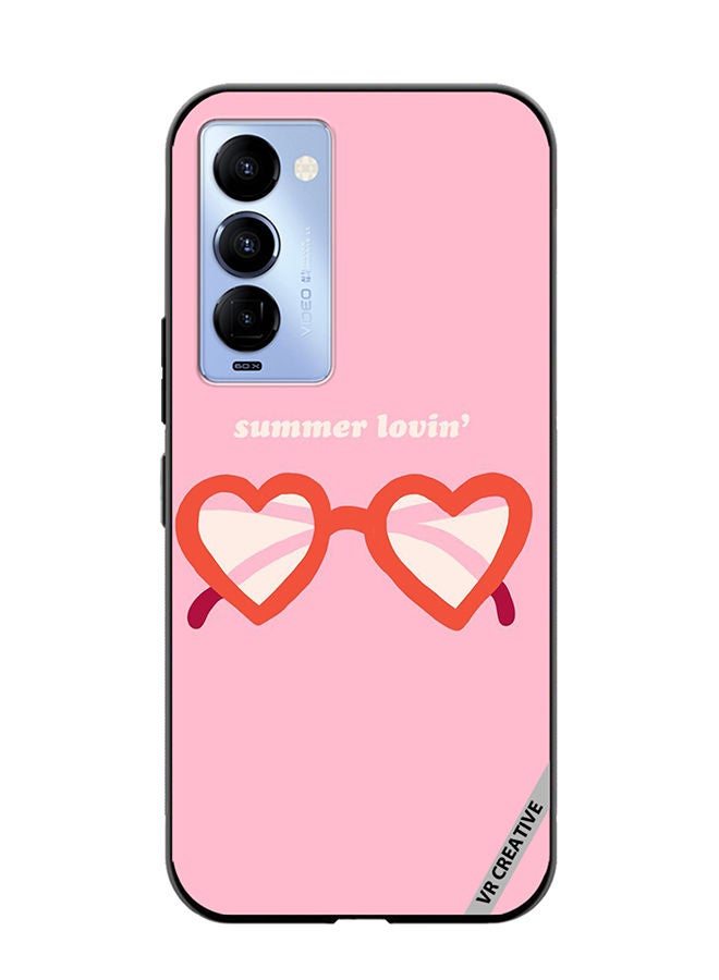 VR CREATIVE Protective Case Cover For Tecno Camon 18/18 P Summer Lovin Design Multicolour - Image 1