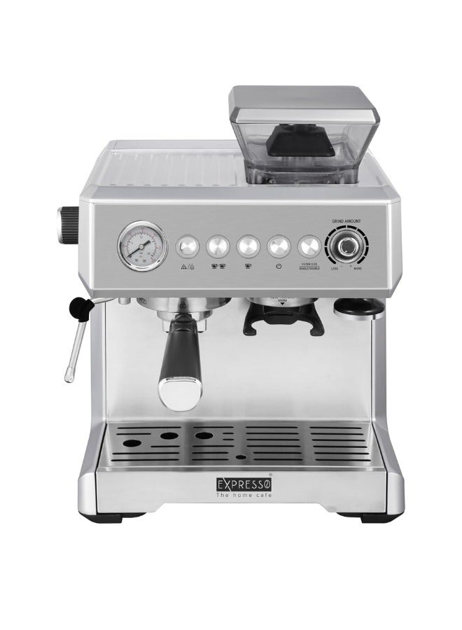 EXPRESSO Barista Coffee Machine AM7301-19 Bar Pressure | 2.3L Water Tank | Stainless Steel Silver Finish | Professional Espresso Maker - Image 1