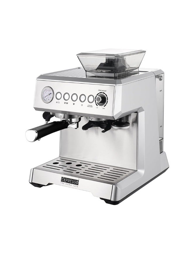 EXPRESSO Barista Coffee Machine AM7301-19 Bar Pressure | 2.3L Water Tank | Stainless Steel Silver Finish | Professional Espresso Maker - Image 2