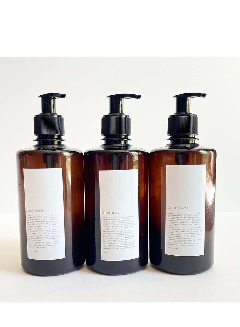 إنشز هوم مجموعة أمبر – موزعات الحمّام (3 عبوات) - Image 1