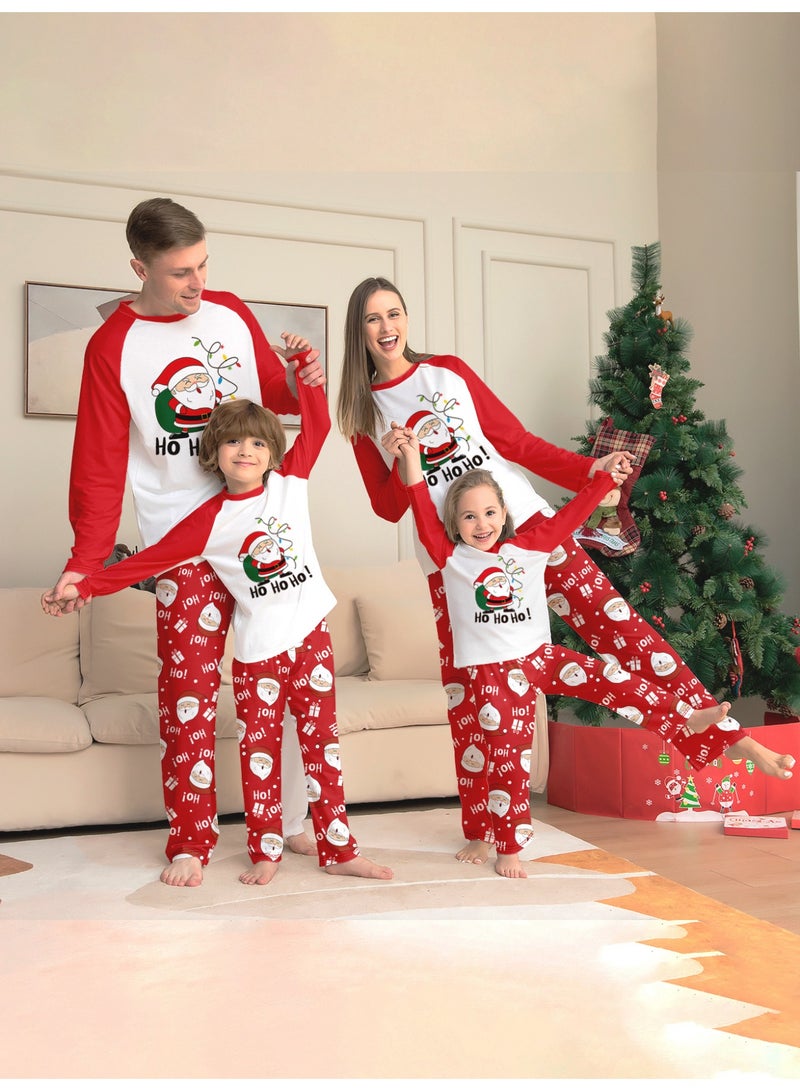 TAPIT Christmas Family Matching Pajamas Classical Nightwear Sleepwear Sets Long Sleeve Pjs for for Adults Kids and Baby Holiday Xmas Sleepwear Set (Baby) - Image 1