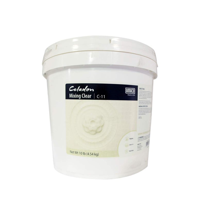 Amaco Celadon Dry Glaze – Mixing Clear C-11, Lead-Free, 10 lb