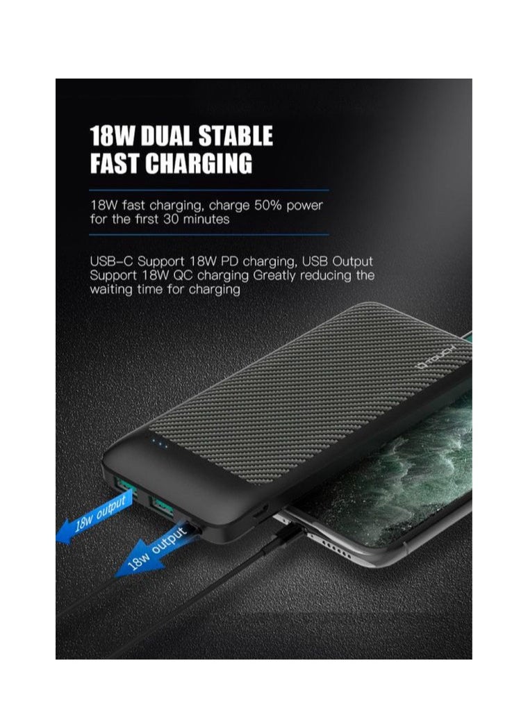 IQ TOUCH IQ Touch 10000mAh Carbon Fiber Power Bank - CARBONBOOST-10  - Image 2