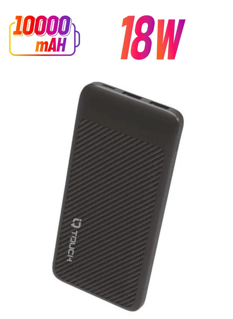 IQ TOUCH IQ Touch 10000mAh Carbon Fiber Power Bank - CARBONBOOST-10  - Image 1