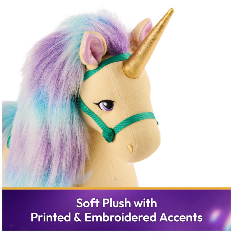 Unicorn Academy Official Leaf Plush Toy, Unicorn Stuffed Animal, Toys for Girls Ages 1 & Up, Yellow, 15â€ - Image 4