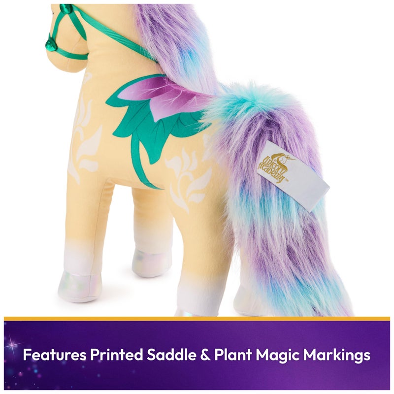 Unicorn Academy Official Leaf Plush Toy, Unicorn Stuffed Animal, Toys for Girls Ages 1 & Up, Yellow, 15â€ - Image 5