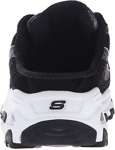 SKECHERS حذاء سنيكرز نسائي من سكيشرز D'lites ريسيلينت، أسود/أبيض، 8.5 US - Image 4
