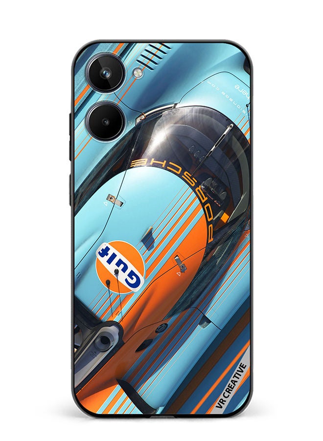 VR CREATIVE Protective Case Cover For Realme 10 Porsche Gulf Design Multicolour - Image 1