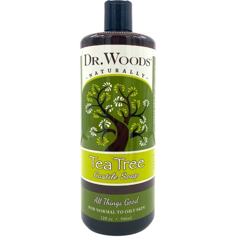 Dr. Woods Pure Tea Tree Liquid Castile Soap - Castile Soap with Organic Shea Butter for Body, Hands, and Face, for Men and Women - 32 Fl Oz - Image 1