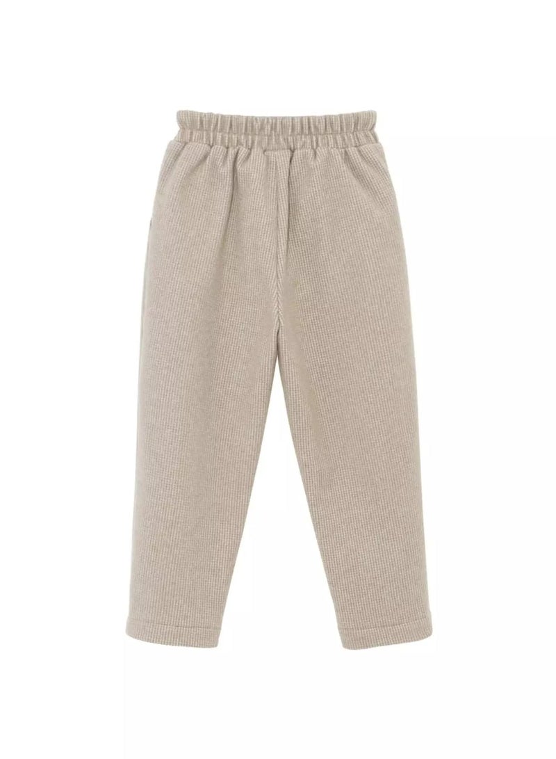 Girls Houndstooth Elastic Waist Pants  - Image 2