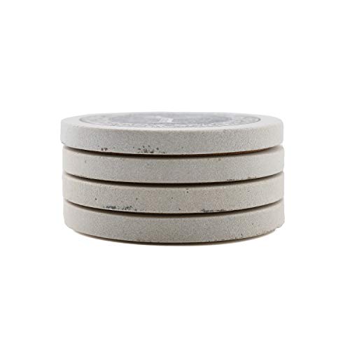 Thirstystone Monogram Letter W Natural Sandstone Coaster 4 Pack Manufactured in The USA Decorative Absorbent Easily Wipes Clean - Image 4