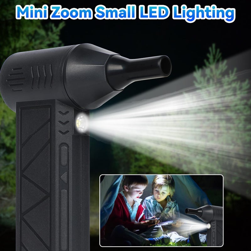 MeiAid Snow Whiz LED Turbo Blower, 2026 Upgrade Snow Blower, 3 Gear Adjustable Super Power Turbo Breeze Electric Blow - Handheld Mini Turbo Snow Blower for Car, Home, Keyboard, Computer - Image 2