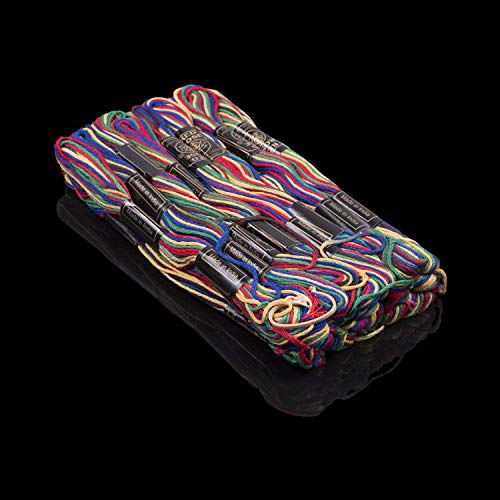 RSP Quality bit® Hand Embroidered Cotton Thread Skeins Set for Craft & Projects (Multicolor, Pack of 50) - Image 1