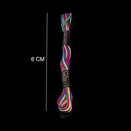 RSP Quality bit® Hand Embroidered Cotton Thread Skeins Set for Craft & Projects (Multicolor, Pack of 50) - Image 3