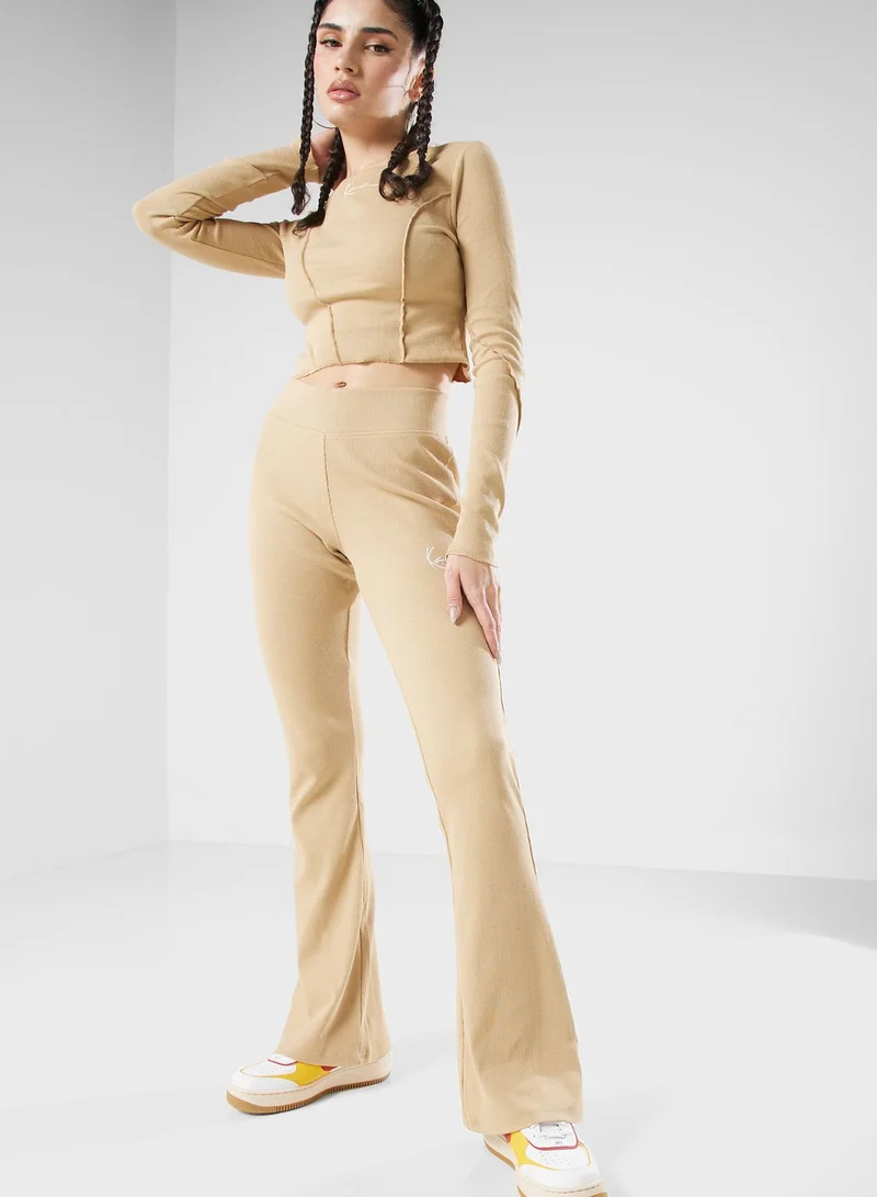 Karl Kani Small Signature Flared Rib Leggings