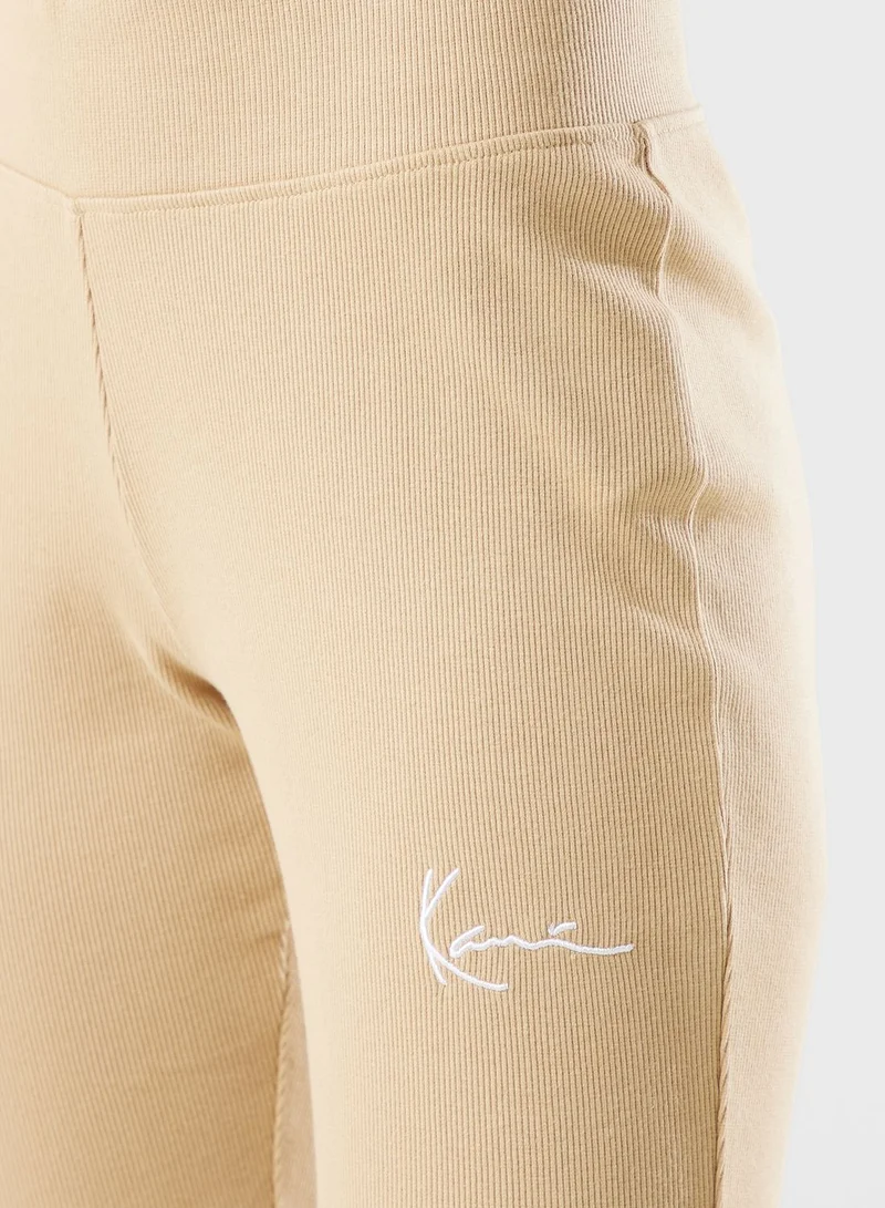 Karl Kani Small Signature Flared Rib Leggings