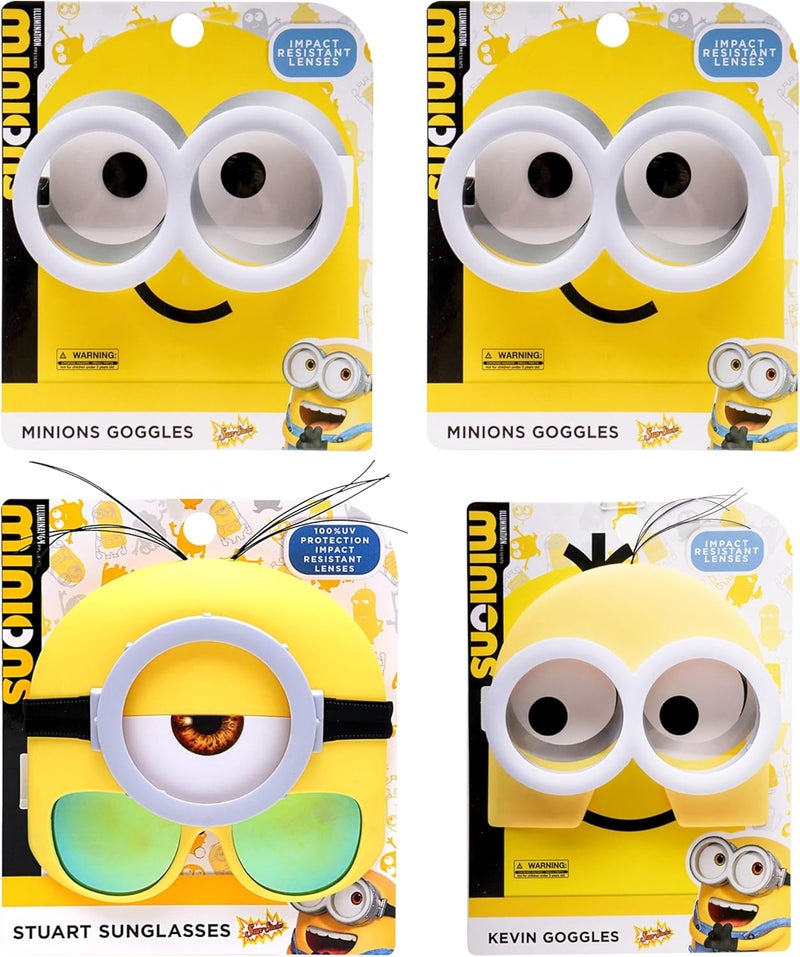Sun-Staches Official Minions Goggles | Minions Costume Glasses | One Size Fits Most - Image 5