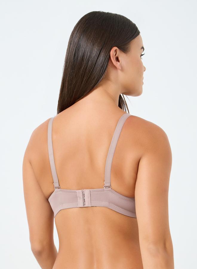 Styli Pack of 2 - Full Cup Padded Wired Bra with Satin Panel - Image 5