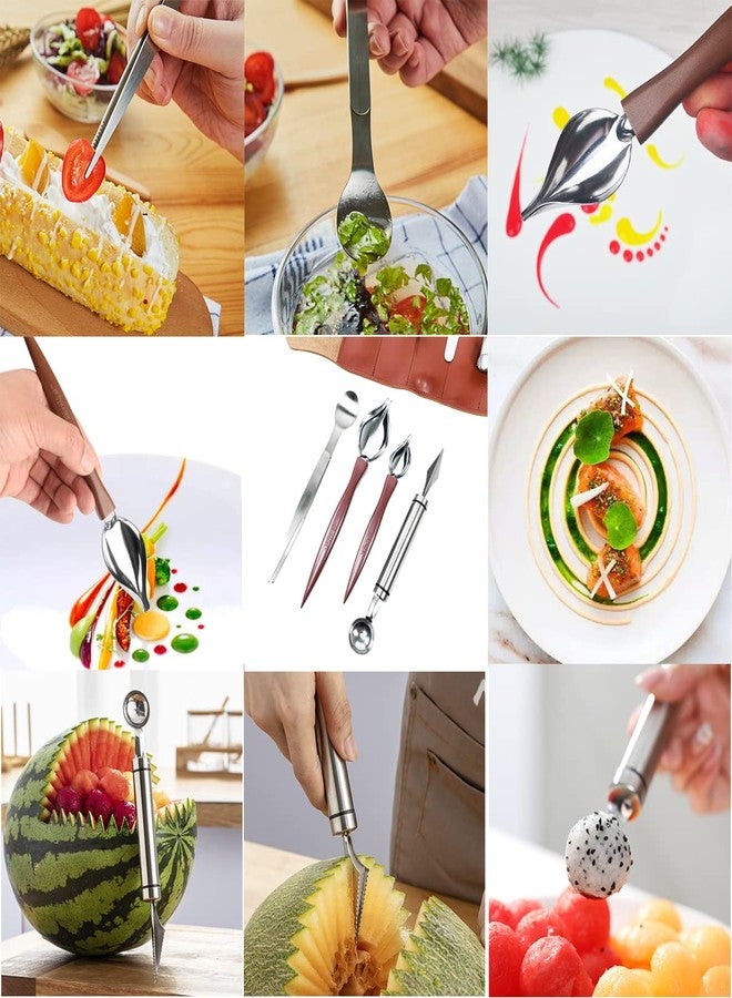 DUEBEL Professional Chef Plating Kit, 12 Piece Culinary Plating Set, Stainless Steel (12 Piece) - Image 3