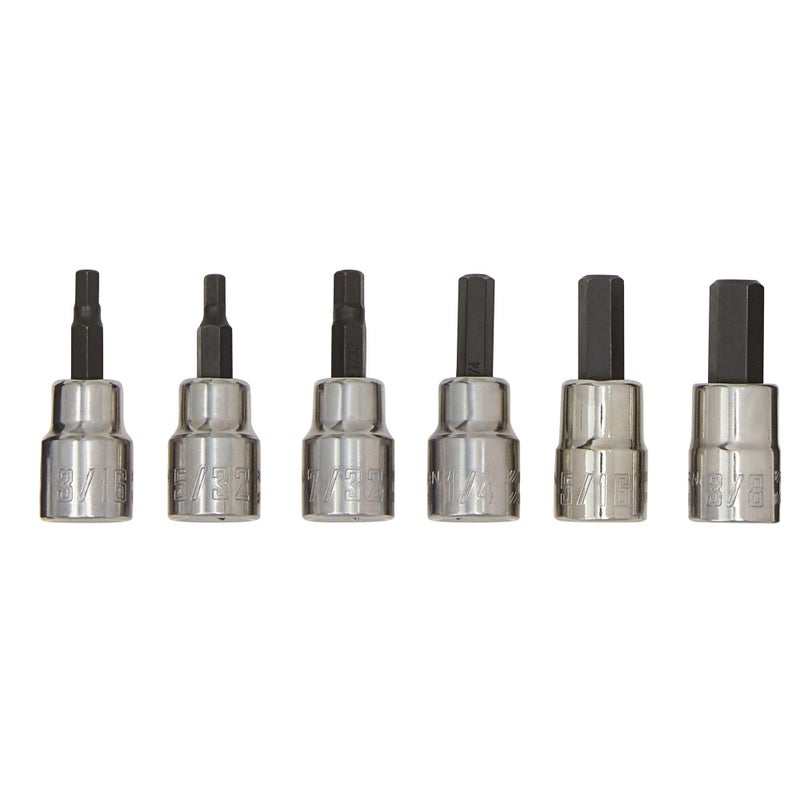 CRAFTSMAN Hex Bit Socket Set 38 Drive SAE 6Piece CMMT34447 - Image 2