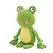 TONYFY Dog Toys Dog Squeaker Toys with Crinkle Paper Stuffed Animal Dog Plush Chewing Toy Cotton Rope Interactive Toys for Puppy Small Middle Dogs Green Frog - Image 3