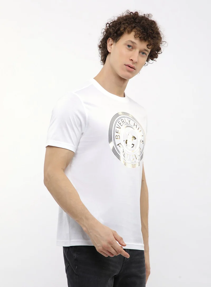 BEVERLY HILLS POLO CLUB  Graphic Crew Neck T-Shirt for Men | Best Price UAE