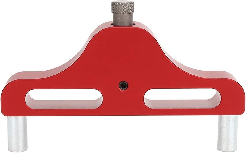 أداة العثور على المركز من سبائك الألومنيوم الحمراء للنقش على الخشب، نطاق قياس 95 مم - Image 1