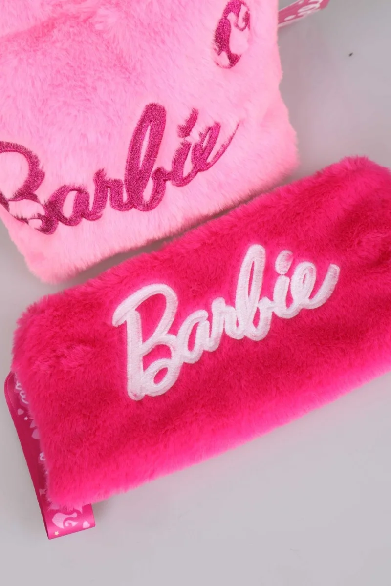 Barbie Licensed New Season Plush Basic Handbag and Shoulder Bag 2 with Dekomus