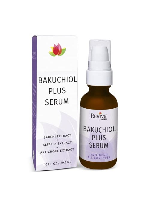 Reviva Labs Reviva Labs Bakuchiol Plus Serum | natural retinol alternative | Anti-Aging facial serum reduces fine lines and wrinkles, boosts collagen, and improves skin radiance 