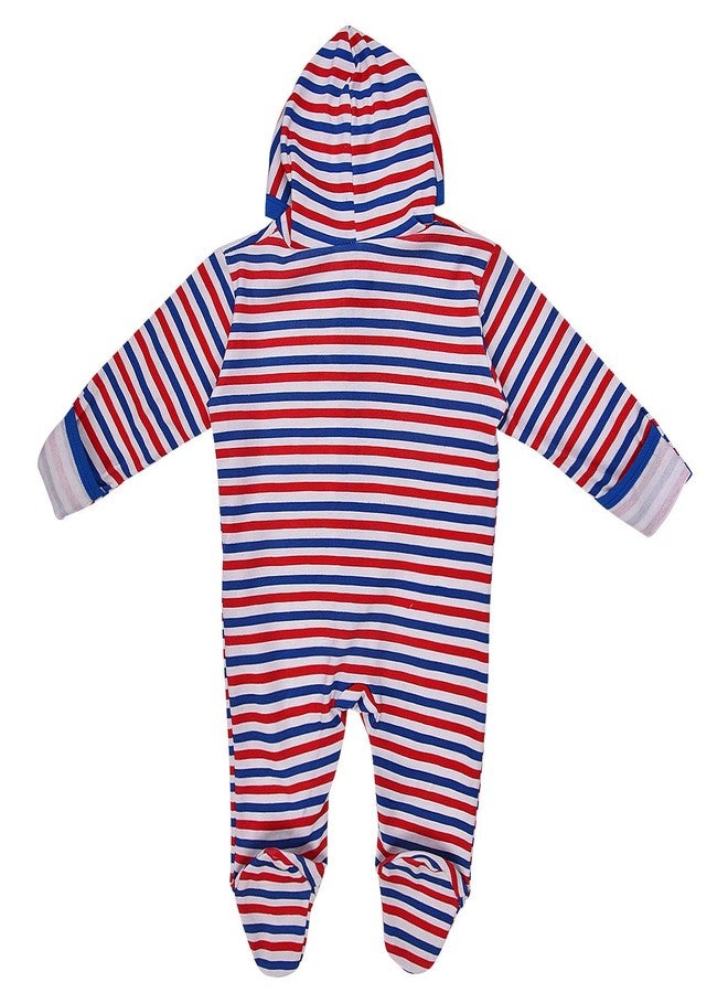 MAGIC TOWN Babyneeds New Born Baby Multi-Color Long Sleeve Cotton Sleep Suit Romper for Boys and Girls Set of 2 - Image 5