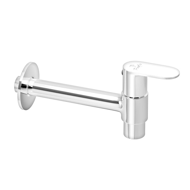 Pixaflo Nexus Brass Long Body Bib Cock Mouth Operated Tap with Wall Flange (Chrome) (Nexus-KO) - Image 3