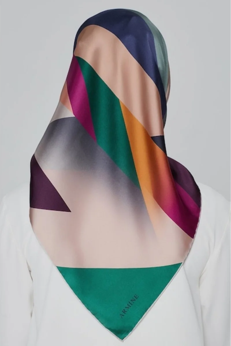 ARMINE Special Nostalgia Series Twill Silk Scarf Models 8424D-82