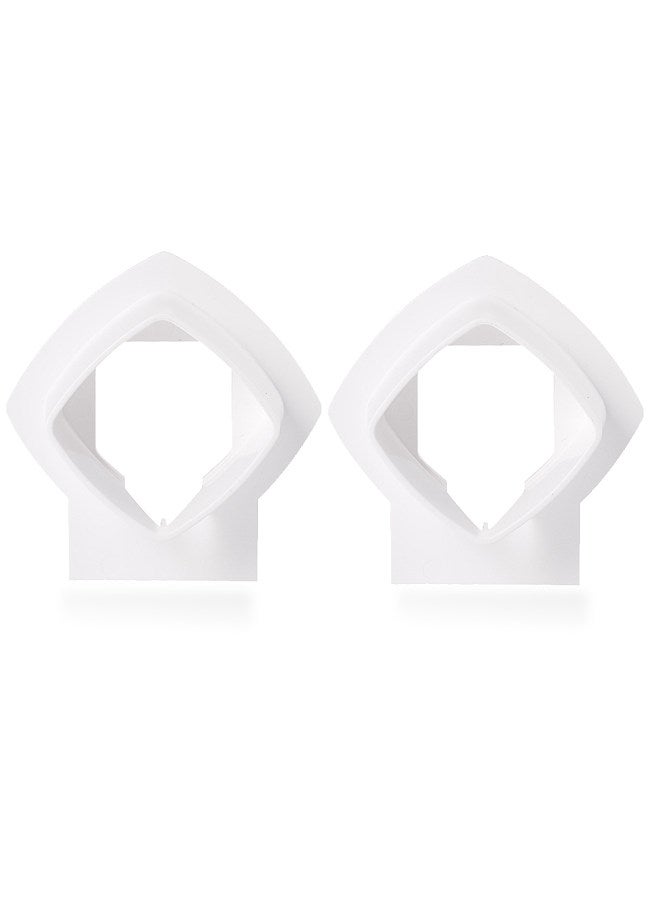 Wall Mount Bracket Stand Holder for Linksys Velop Tri-band Whole Home WiFi Mesh System,  White 2 Pack