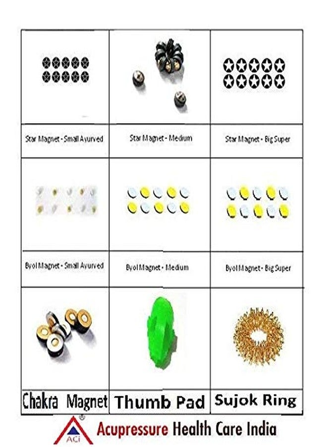 ACi Sujok Magnets Set of 10 (BYOL (General, Medium, Small), Star (General, Medium, Small), Chakra + SUJOK Ring (Small & Medium)) - Image 2