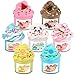 Niuruilsi Scented Slime Kit with 7 Pack Butter SlimesDual Colored Pink Slime Watermelon CharmsSuper Soft and NonSticky Stress Relief Toy Party Favors Birthday Gifts for GirlsAges 412 Party Favors - Image 2