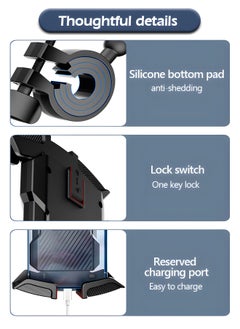 GROIC Bike Phone Mount,Motorcycle Handlebar Phone Mount Holder,360°Rotatable Bicycle Motorcycle Scooter Accessories Handlebar Phone Clip for 4.7"-6.8",Bicycle Navigation Bracket  - Image 4