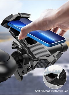 GROIC Bike Phone Mount,Motorcycle Handlebar Phone Mount Holder,360°Rotatable Bicycle Motorcycle Scooter Accessories Handlebar Phone Clip for 4.7"-6.8",Bicycle Navigation Bracket  - Image 5