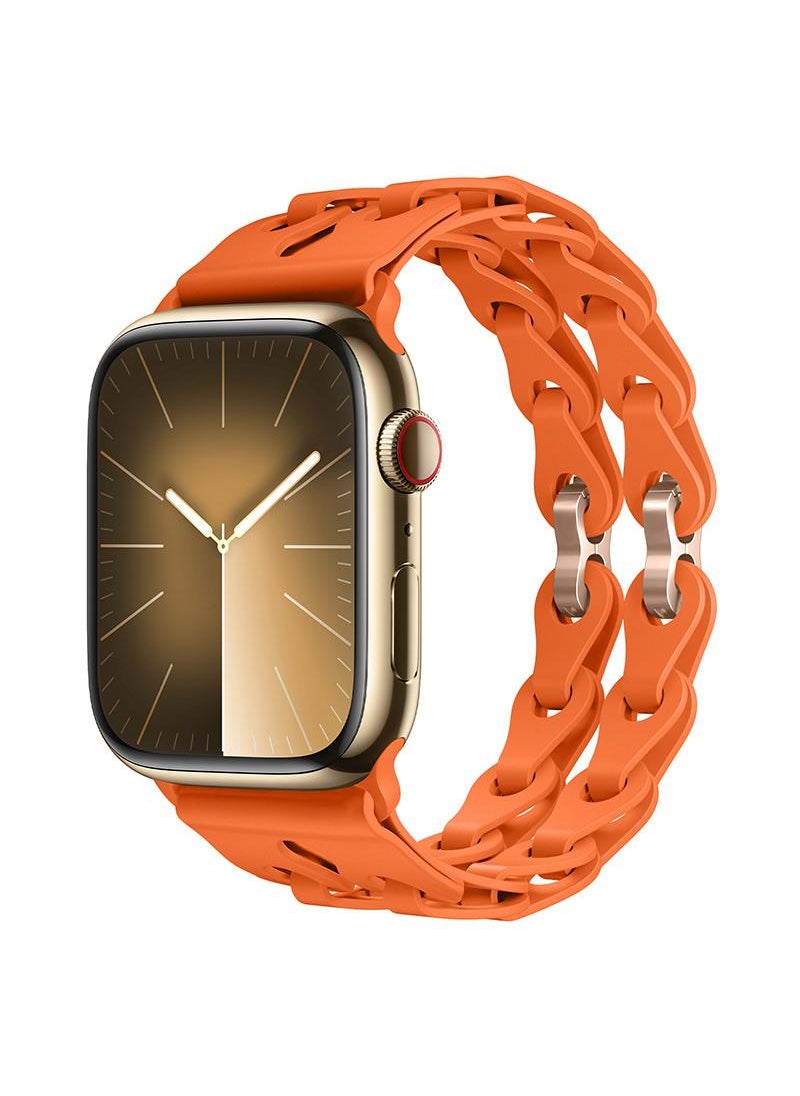 Y&D For Apple 38/40/41mm Fashion Hollow Silicone Bracelet Strap  - Image 2