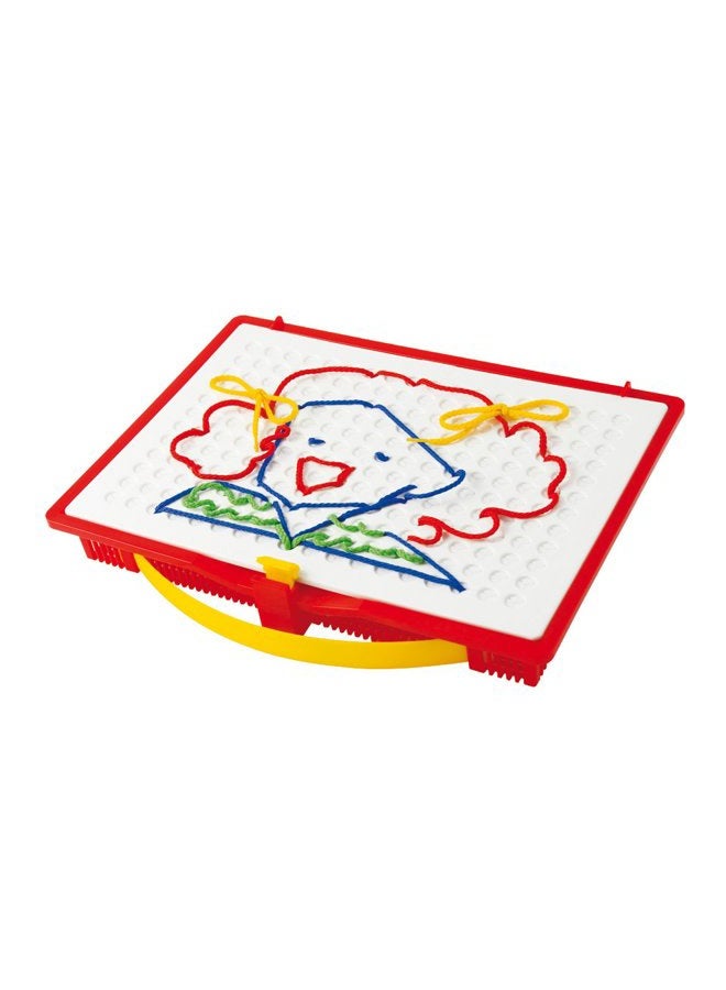 Quercetti Filo Play Set - A Novel Lacing Tool with 18 Pattern Templates to Create Art with String- for Ages 4 and Up (Made in Italy) - Image 5