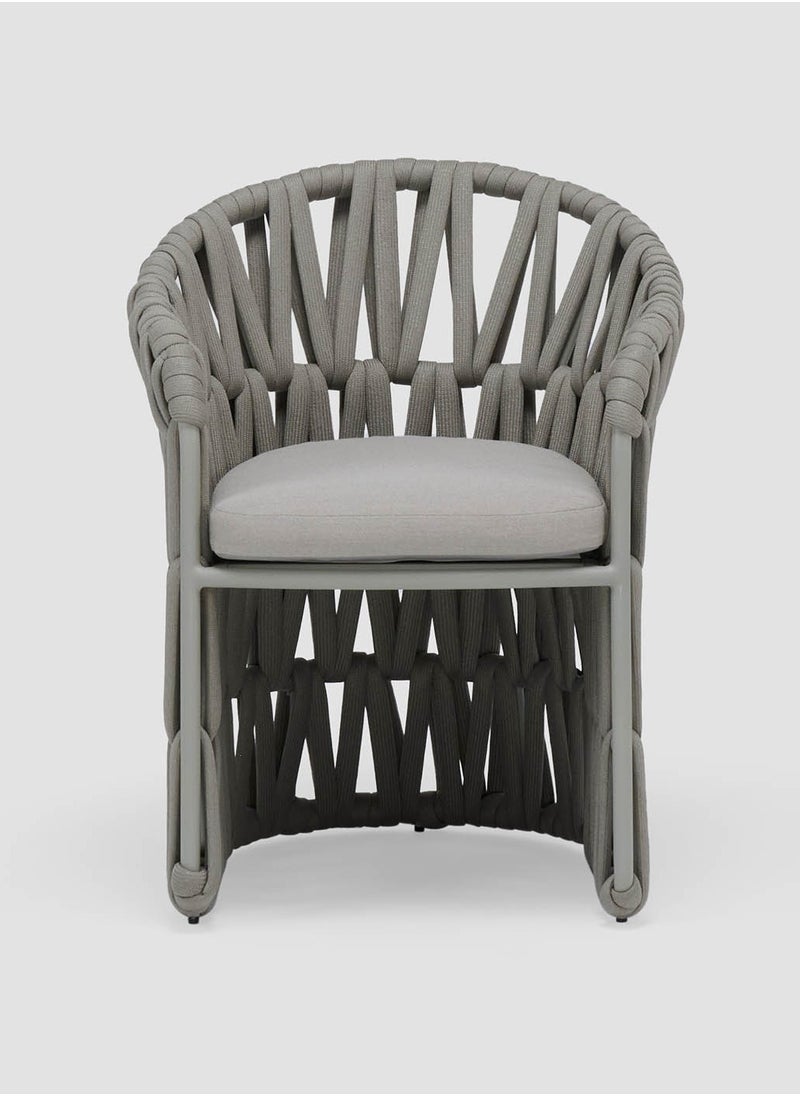 AL HUZAIFA FURNITURE - Victory Outdoor Rope Dining Chair, Fully Weaving - Image 1